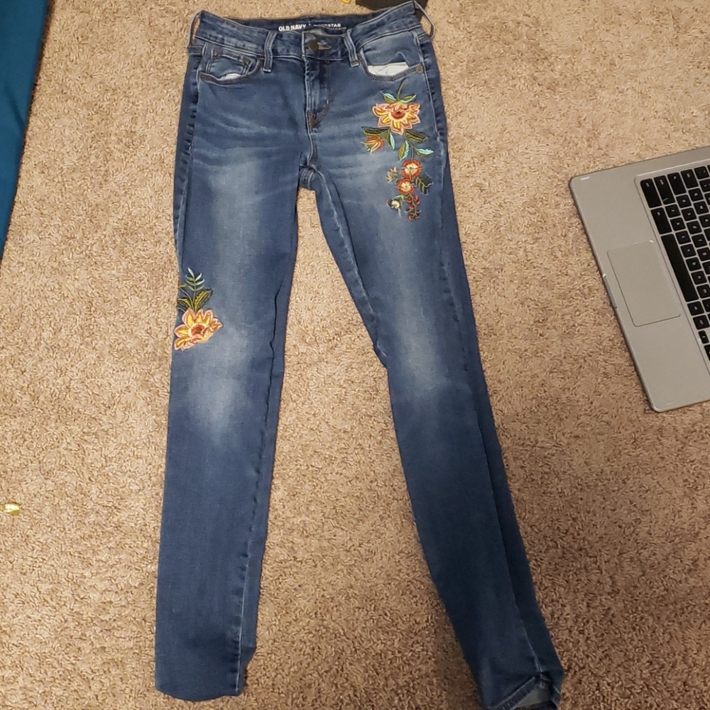 Embroidered Jeans